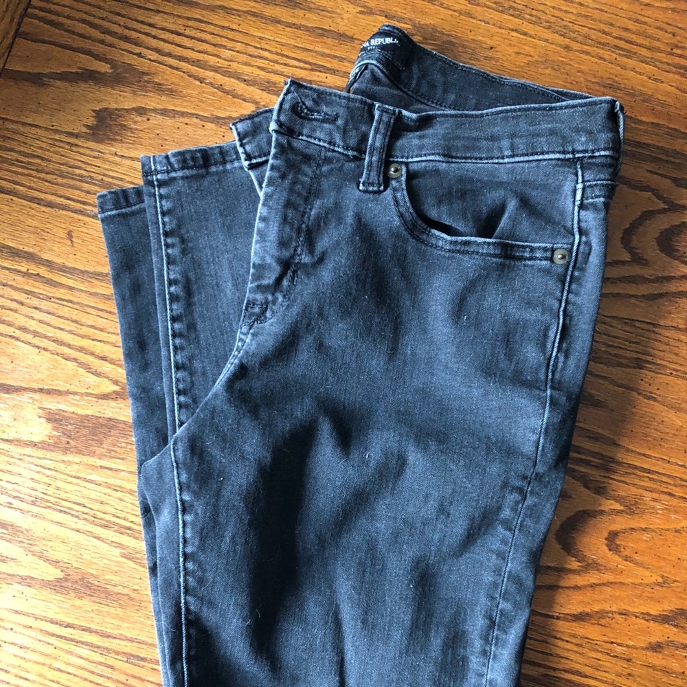 Banana Republic Faded Black Skinny Jean